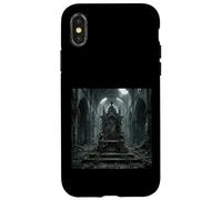 Carcasa para iPhone X/XS Trono Gótico Arruinado Fantasía Oscuro Diseño Catedral