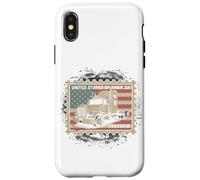 Carcasa para iPhone X/XS Truck Driver Trucker Camiseta Hombre Papá Big Rig American