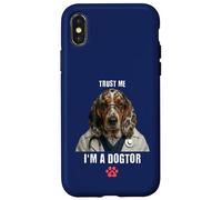 Carcasa para iPhone X/XS Trust I'm A Dogtor Funny Basset Hound Veterinario Cirujano