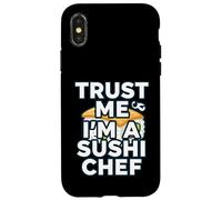 Carcasa para iPhone X/XS Trust Me Im A Sushi Chef Funny Japanese Food Cook