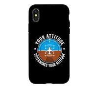 Carcasa para iPhone X/XS Tu Actitud determina tu altitud - Decir Motivacional