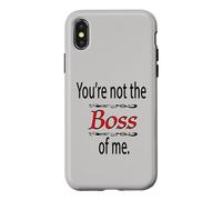 Carcasa para iPhone X/XS Tú no Eres el Jefe de mi Ropa para Hombres jóvenes y Mujeres