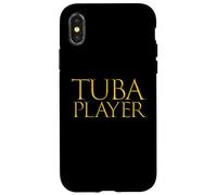 Carcasa para iPhone X/XS Tuba Player Musician Obscure Rhythm Instrument Tuba Musician