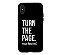 Carcasa para iPhone X/XS Turn The Page Book Lover Just One More Chapter Move Forward