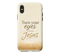 Carcasa para iPhone X/XS Turn Your Eyes Upon Jesus - Christian Faith Evangelism