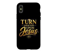 Carcasa para iPhone X/XS Turn Your Eyes Upon Jesus - Christian Faith Evangelism
