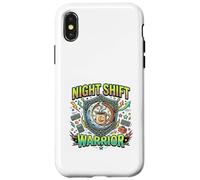 Carcasa para iPhone X/XS Turno Nocturno Guerrero Café Energía Mentalidad