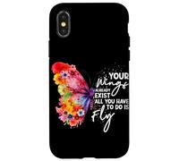 Carcasa para iPhone X/XS Tus alas ya existen Todo lo Que Tienes Que Hacer es Volar Mariposa