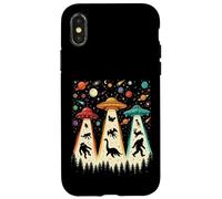 Carcasa para iPhone X/XS UFO Beams Bigfoot y Criaturas legendarias
