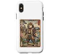 Carcasa para iPhone X/XS Ukiyo-e Arte Japonés Shiba Inu Samurai