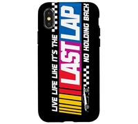 Carcasa para iPhone X/XS Última Vuelta: Coches de Carreras, Deportes de Motor, Carreras, Amantes de la Velocidad