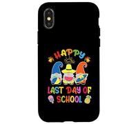 Carcasa para iPhone X/XS Último día de Clases Vacaciones Gnomos Surf Beach Vacaciones de Verano