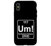 Carcasa para iPhone X/XS Um El Elemento de la confusión Tabla periódica Divertida Química