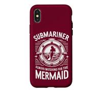 Carcasa para iPhone X/XS Un submarinista Siempre está Buscando el Submarino Mermaid Quote