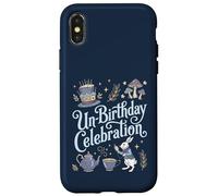 Carcasa para iPhone X/XS Unbirthday Alicia en el País de Las Maravillas Cumpleaños