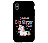 Carcasa para iPhone X/XS Unicornio tachado para Hermana Mayor 2026