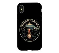 Carcasa para iPhone X/XS Unidentified Flying Paddle: Retro Table Tennis UFO