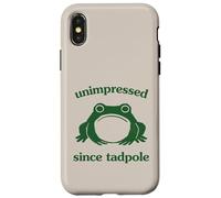 Carcasa para iPhone X/XS Unimpressed Since Tadpole Funny Frog Silly Graphic