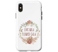 Carcasa para iPhone X/XS Unique Floral Boho Decor For Hippie Mom Women Flower Child