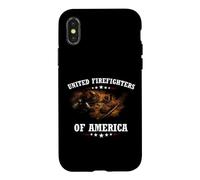 Carcasa para iPhone X/XS United Firefighters of America Bombero Incendio Forestal