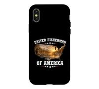 Carcasa para iPhone X/XS United Fisherman of America Pescador Pesca