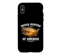 Carcasa para iPhone X/XS United Hunters of America Cazador Caza Ciervo
