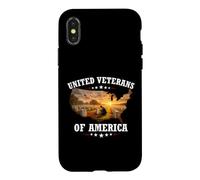 Carcasa para iPhone X/XS United Veterans of America Veterano Militar Soldado American