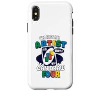 Carcasa para iPhone X/XS Uno - No Soy un Artista Pero Puedo Dibujar Cuatro