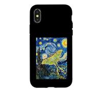 Carcasa para iPhone X/XS Van Gogh Noche Estrellada Luna Polilla Pintura Arte
