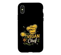 Carcasa para iPhone X/XS Vegan Chef para Cocina Vegana y nutrición basada en Plantas
