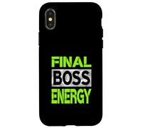 Carcasa para iPhone X/XS Verde Color Final-Boss-Energy Green Graphic