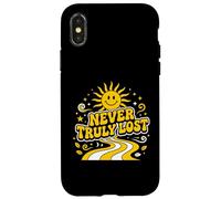 Carcasa para iPhone X/XS Versículo bíblico de inspiración de fe Cristiana Never Truly Lost