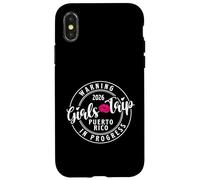 Carcasa para iPhone X/XS Viaje de Advertencia para niñas en Curso Puerto Rico 2026 - Vacaciones