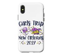 Carcasa para iPhone X/XS Viaje de Chicas Nueva Orleans 2027 Mardi Gras NOLA Girls Travel