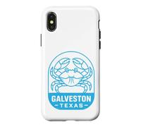 Carcasa para iPhone X/XS Viajes a Galveston Texas Crab Beach