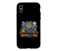Carcasa para iPhone X/XS Vincent Van Owl Wise Owl Artist Painting Art