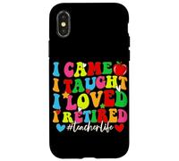 Carcasa para iPhone X/XS Vine Enseñé Que amé me jubilé #teacherlife