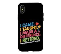 Carcasa para iPhone X/XS Vine I Enseñé Que me jubilé Funny Teacher 2026