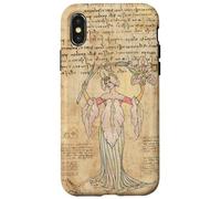 Carcasa para iPhone X/XS Vintage Flower Fairy Illustration Cute Fairycore Aesthetic