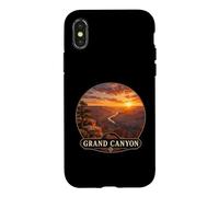 Carcasa para iPhone X/XS Vintage Grand y Canyon Sunset Road en diseño de Viaje