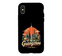 Carcasa para iPhone X/XS Vintage Guangzhou China Viaje Recuerdo Regalo