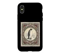 Carcasa para iPhone X/XS Vintage Penguin Antarctic Wildlife