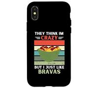 Carcasa para iPhone X/XS Vintage Piensan Que Estoy Loco Pero Me Gusta Bravas Lover