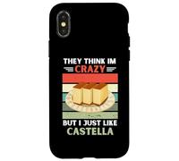 Carcasa para iPhone X/XS Vintage Piensan Que Estoy Loco Pero Me Gusta Castella Lover