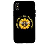 Carcasa para iPhone X/XS Vintage Retro Save The Bees Honeybee Bee Kind to Everyone