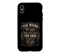Carcasa para iPhone X/XS Vintage Too Weird To Live - Diseño Ornamental Occidental