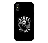 Carcasa para iPhone X/XS Vinyl Till Death Record Canción Musical