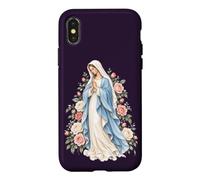 Carcasa para iPhone X/XS Virgen María Oración Católica y Devoción Mariana