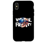 Carcasa para iPhone X/XS Virtual Reality Skull VR Gamer Futuristic Art
