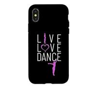Carcasa para iPhone X/XS Vive ama Baila Tienes Que Bailar la Vida. Baile de la pasión
